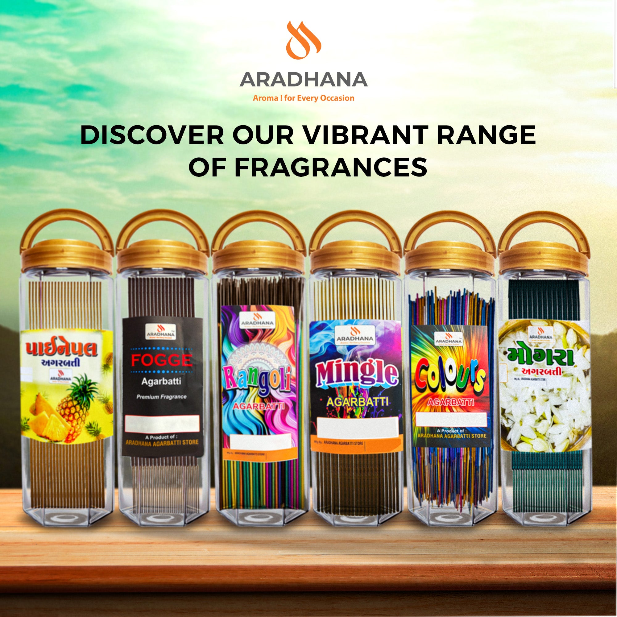 Mogra Big Agarbatti Jar (380gm)