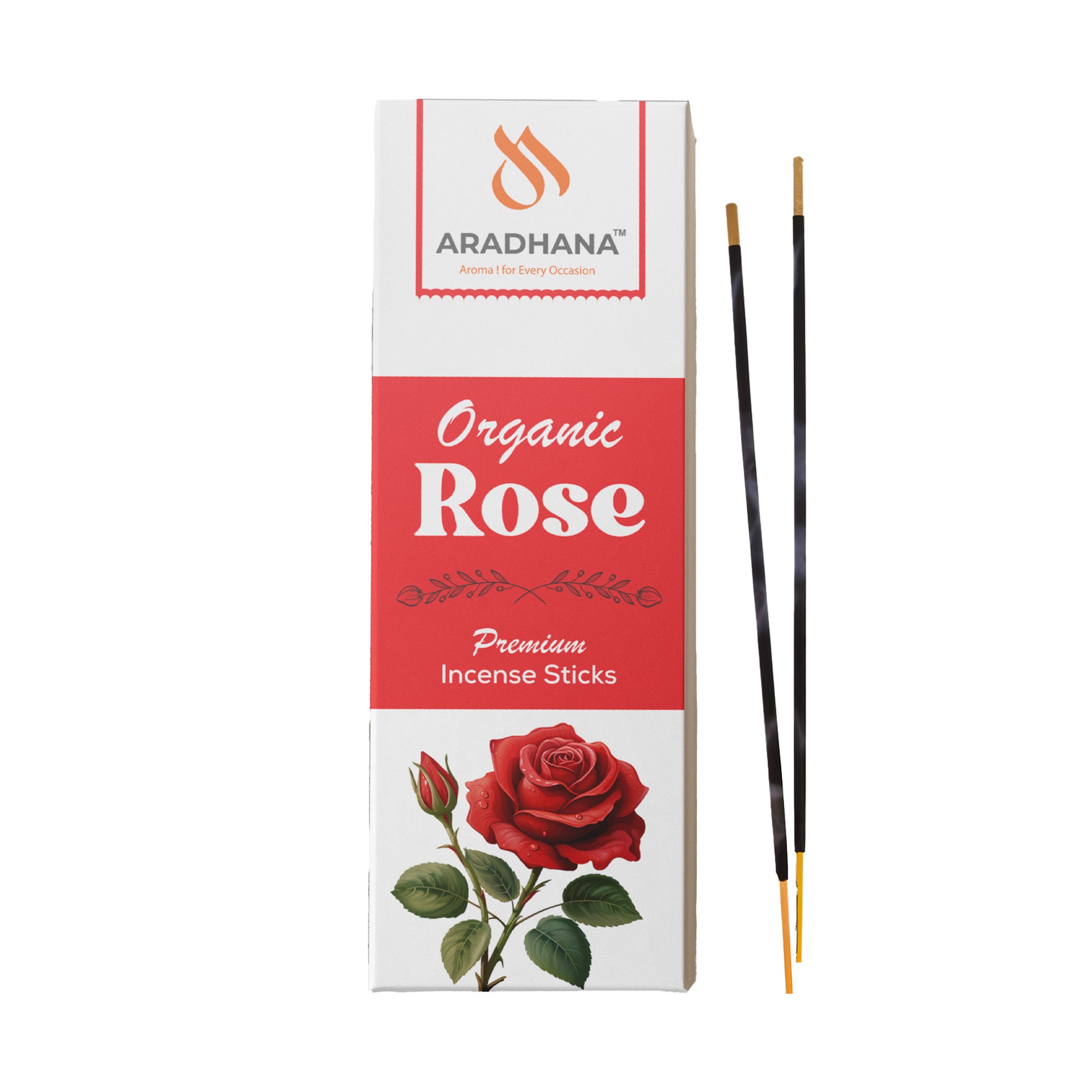 Rose Premium Organic Agarbatti (250gm)