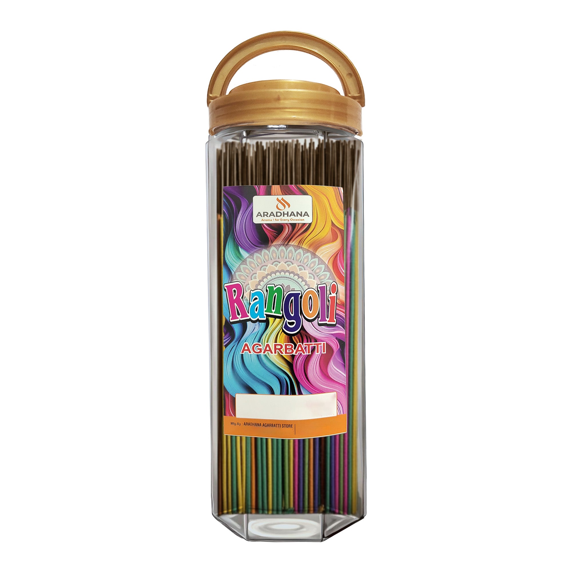 Rangoli Big Agarbatti Jar (380gm)