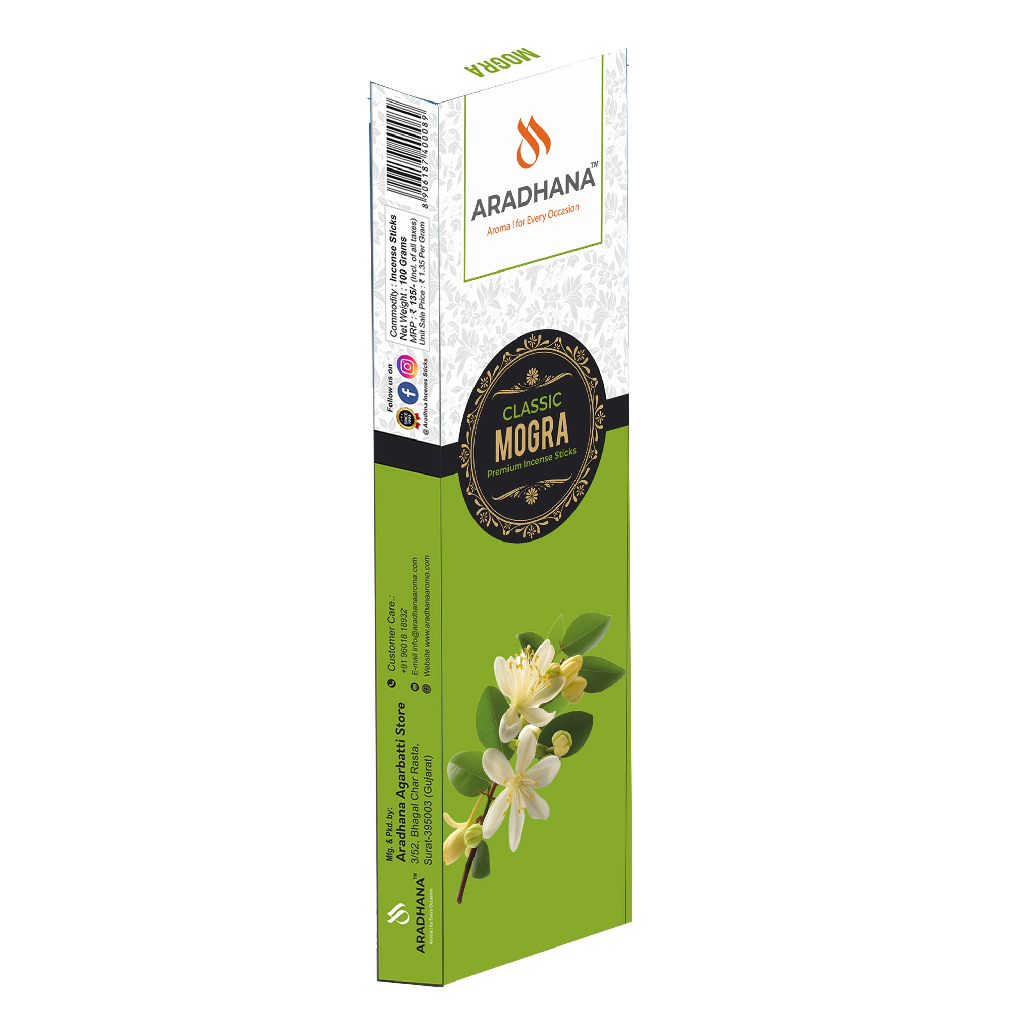 Mogra Classic Premium Agarbatti (80gm)