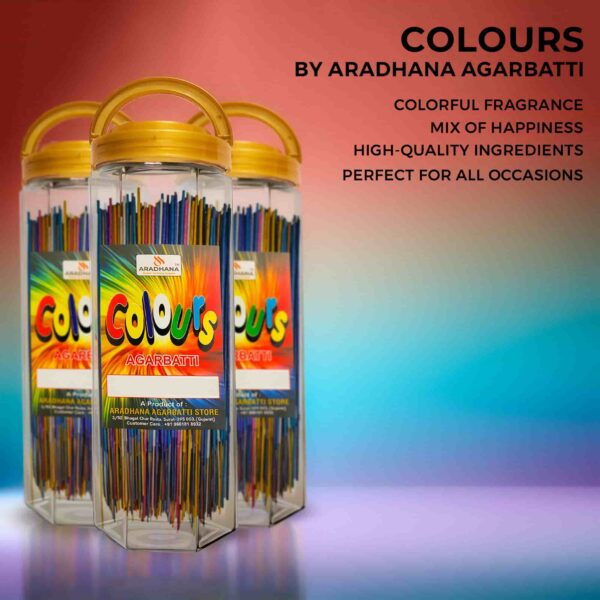 Colours Agarbatti Jar - Image 3